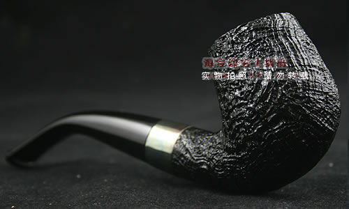 爱尔兰彼得森石楠木烟斗|5件套装仿古银圈粗面-2