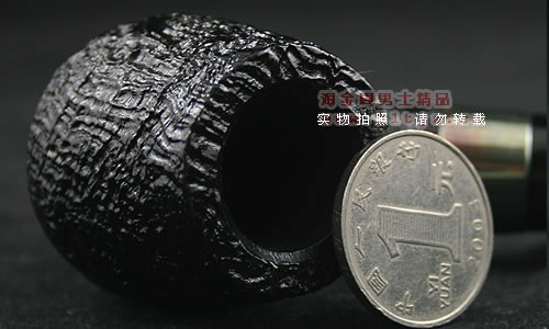 爱尔兰彼得森石楠木烟斗|5件套装仿古银圈粗面-4