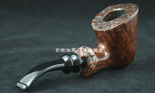 丹麦bjarne bj烟斗大师石楠木火焰纹烟斗-手工烟斗h02-2