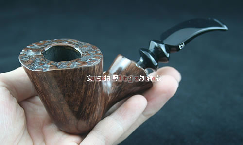丹麦bjarne bj烟斗大师石楠木火焰纹烟斗-手工烟斗h02-5