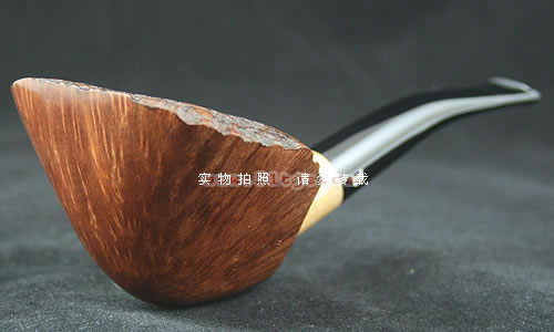 丹麦bjarne bj烟斗大师石楠木火焰纹烟斗-手工烟斗h08-1