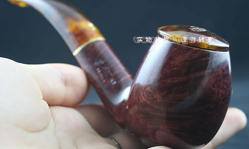 意大利莎芬石楠木烟斗|6件套装有盖光面677-10