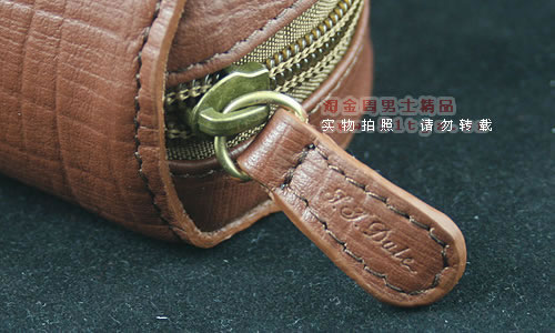 法国S.T.DuLe都乐牛皮单斗烟斗包-2