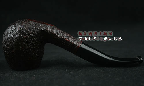 意大利沙芬石楠木烟斗|6件套装桌斗黑嘴677-3