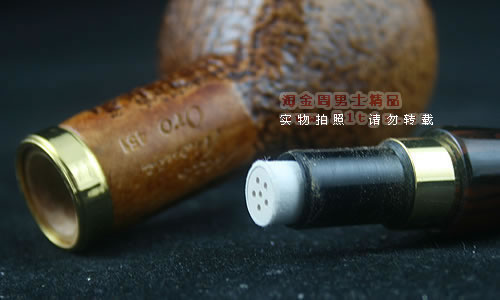 德国丹尼克石楠木烟斗|6件套装双金圈粗面451-5