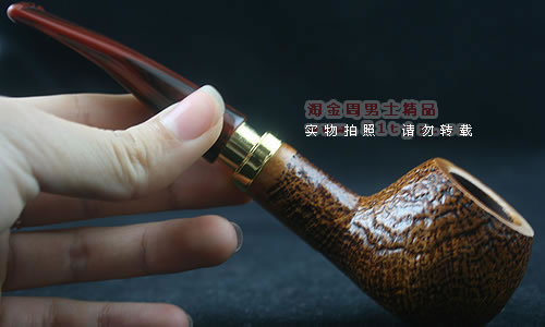 德国丹尼克石楠木烟斗|6件套装双金圈粗面451-8