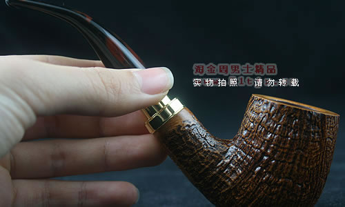 德国丹尼克石楠木烟斗|6件套装双金圈粗面454-7