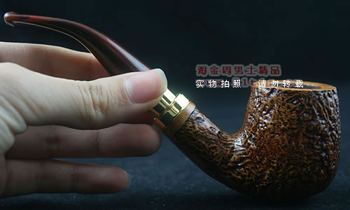 德国丹尼克石楠木烟斗|6件套装双金圈粗面455-8