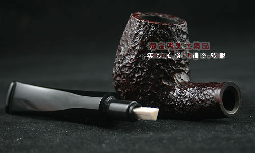 意大利沙芬石楠木烟斗|6件套装桌斗黑嘴628-6