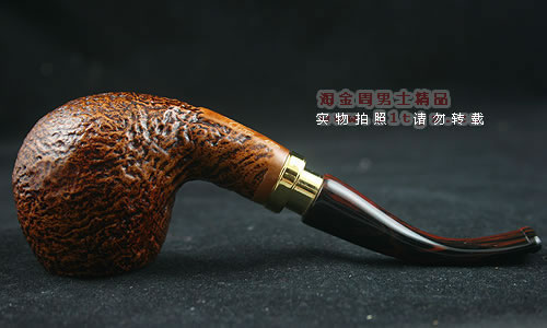 德国丹尼克石楠木烟斗|6件套装双金圈粗面452-3