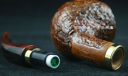 德国丹尼克石楠木烟斗|6件套装双金圈粗面452-5
