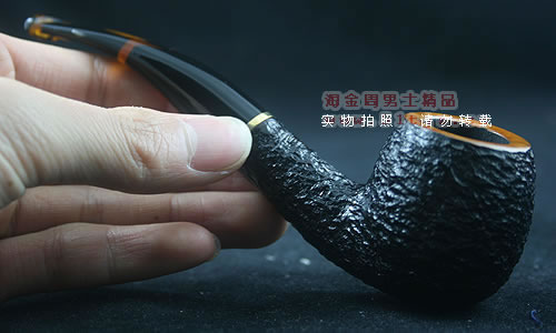 意大利沙芬石楠木烟斗|6件套装老虎刻花626-9