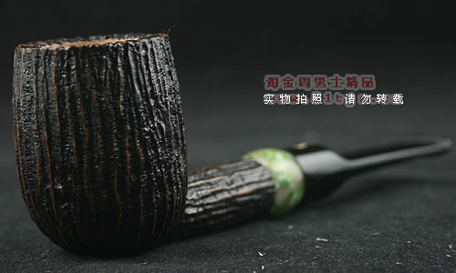 意大利沙芬石楠木烟斗|6件套装玉圈刻花114-1