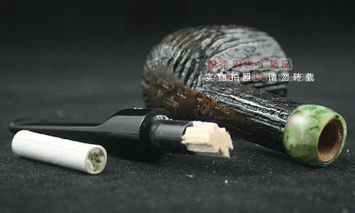意大利沙芬石楠木烟斗|6件套装玉圈刻花114-6