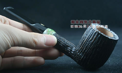 意大利沙芬石楠木烟斗|6件套装玉圈刻花114-8