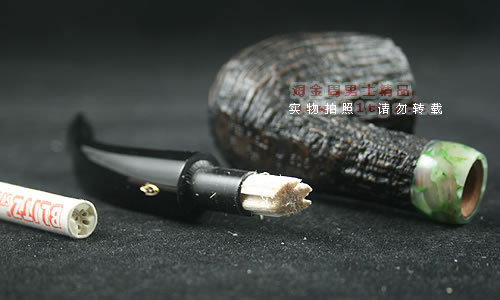 意大利沙芬石楠木烟斗|6件套装玉圈刻花606-6