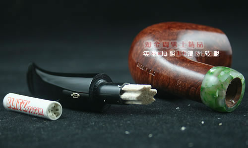 意大利沙芬石楠木烟斗|6件套装玉圈光面628-6