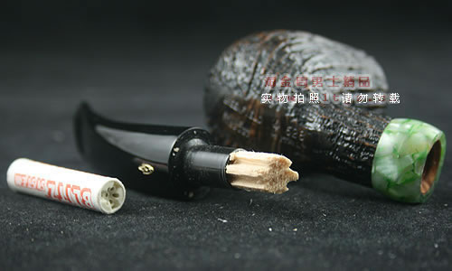 意大利沙芬石楠木烟斗|6件套装玉圈刻花628-6