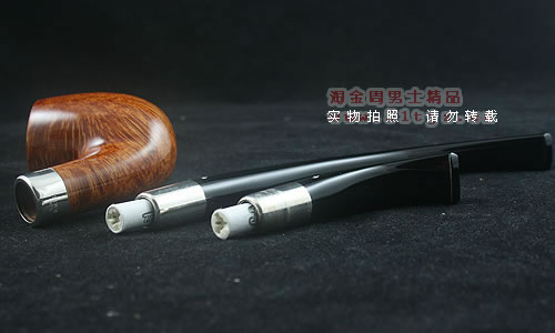 荷兰大班Bigben进口石楠木烟斗|特惠6件套装双嘴银圈018-7