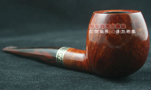 希腊阿玛迪斯石楠木烟斗|6件套装古银圈手工斗-2