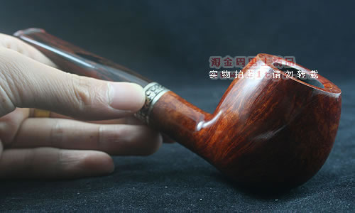 希腊阿玛迪斯石楠木烟斗|6件套装古银圈手工斗-8