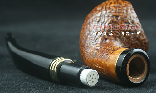 德国丹尼克石楠木烟斗|6件套装双金圈粗面615-6