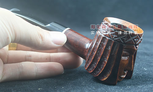 德国db石楠木手工烟斗|6件套装人头斗-03-10