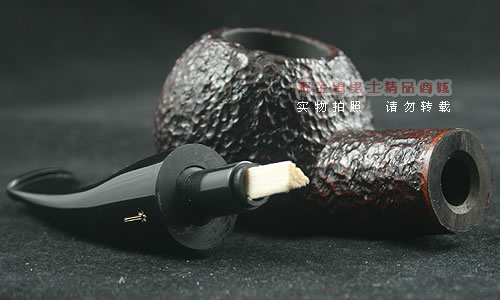 意大利沙芬石楠木烟斗|6件套装桌斗黑嘴320-7