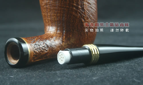 德国丹尼克石楠木烟斗|6件套装双金圈粗面610-6