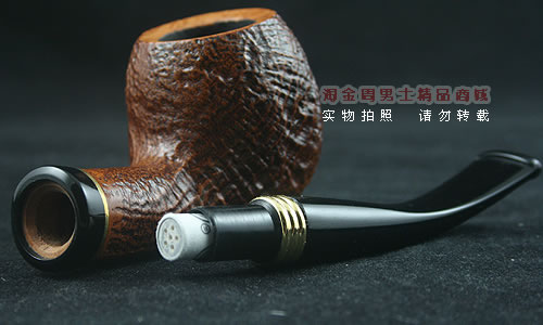 德国丹尼克石楠木烟斗|6件套装双金圈粗面612-6