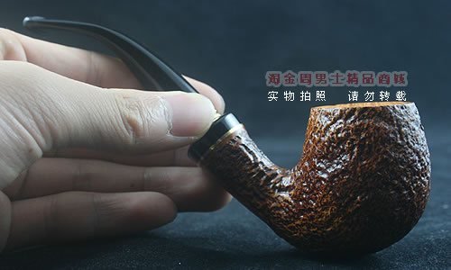 德国丹尼克石楠木烟斗|6件套装双金圈粗面613-7