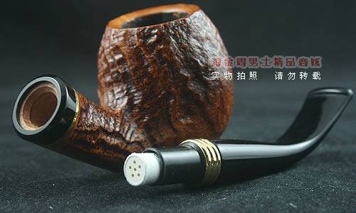 德国丹尼克石楠木烟斗|6件套装双金圈粗面614-6