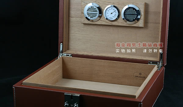 英国SIKARLAN 20支装真皮雪 茄保湿盒sk1017-2