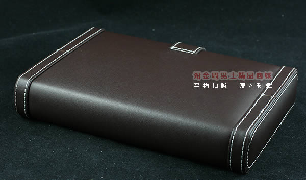 香港SIKARLAN 4支装书本型真皮西打实木雪 茄套-1