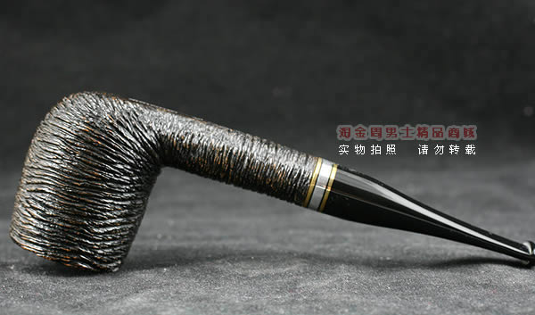 意大利沙芬石楠木烟斗|6件套金银圈粗面111-4