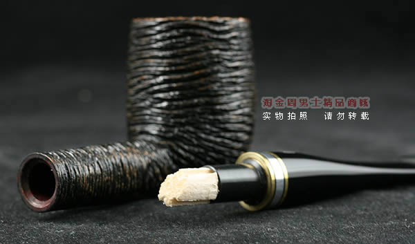 意大利沙芬石楠木烟斗|6件套金银圈粗面111-7