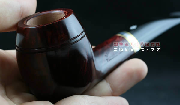 意大利沙芬石楠木烟斗|6件套金银圈光面173-8