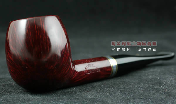 意大利沙芬石楠木烟斗|6件套金银圈光面207-1