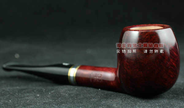 意大利沙芬石楠木烟斗|6件套金银圈光面207-2