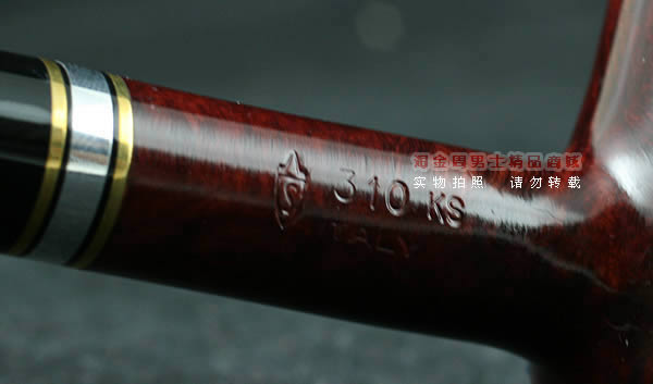 意大利沙芬石楠木烟斗|6件套装金银圈光面310-6