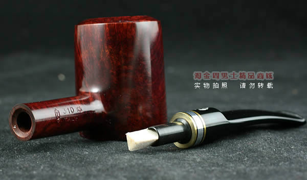 意大利沙芬石楠木烟斗|6件套装金银圈光面310-7
