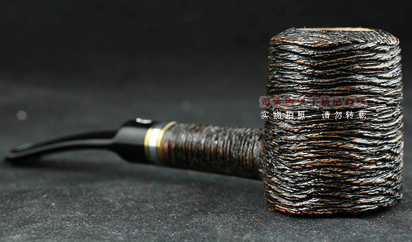 意大利沙芬石楠木烟斗|6件套装金银圈粗面310-2