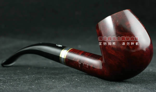意大利沙芬石楠木烟斗|6件套金银圈光面602-2