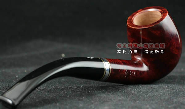 意大利沙芬石楠木烟斗|6件套金银圈光面602-3
