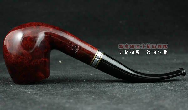 意大利沙芬石楠木烟斗|6件套金银圈光面602-4