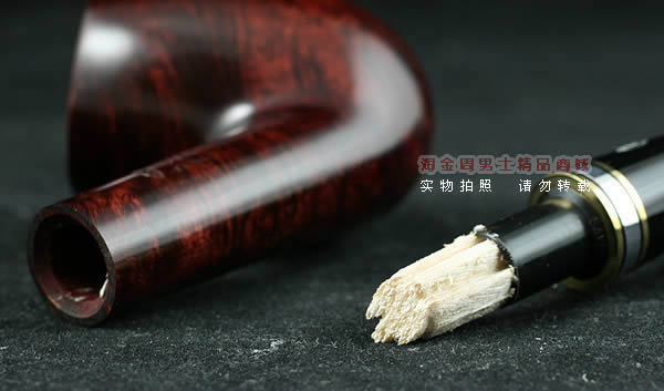 意大利沙芬石楠木烟斗|6件套金银圈光面602-7
