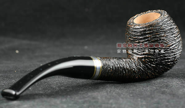 意大利沙芬石楠木烟斗|6件套金银圈粗面636-3