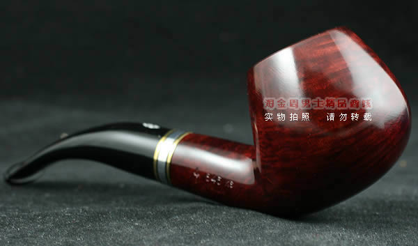 意大利沙芬石楠木烟斗|6件套金银圈光面645-2
