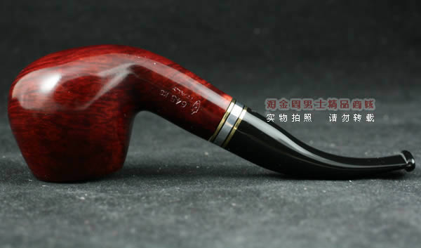 意大利沙芬石楠木烟斗|6件套金银圈光面645-4