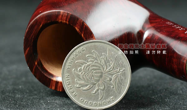 意大利沙芬石楠木烟斗|6件套金银圈光面645-5